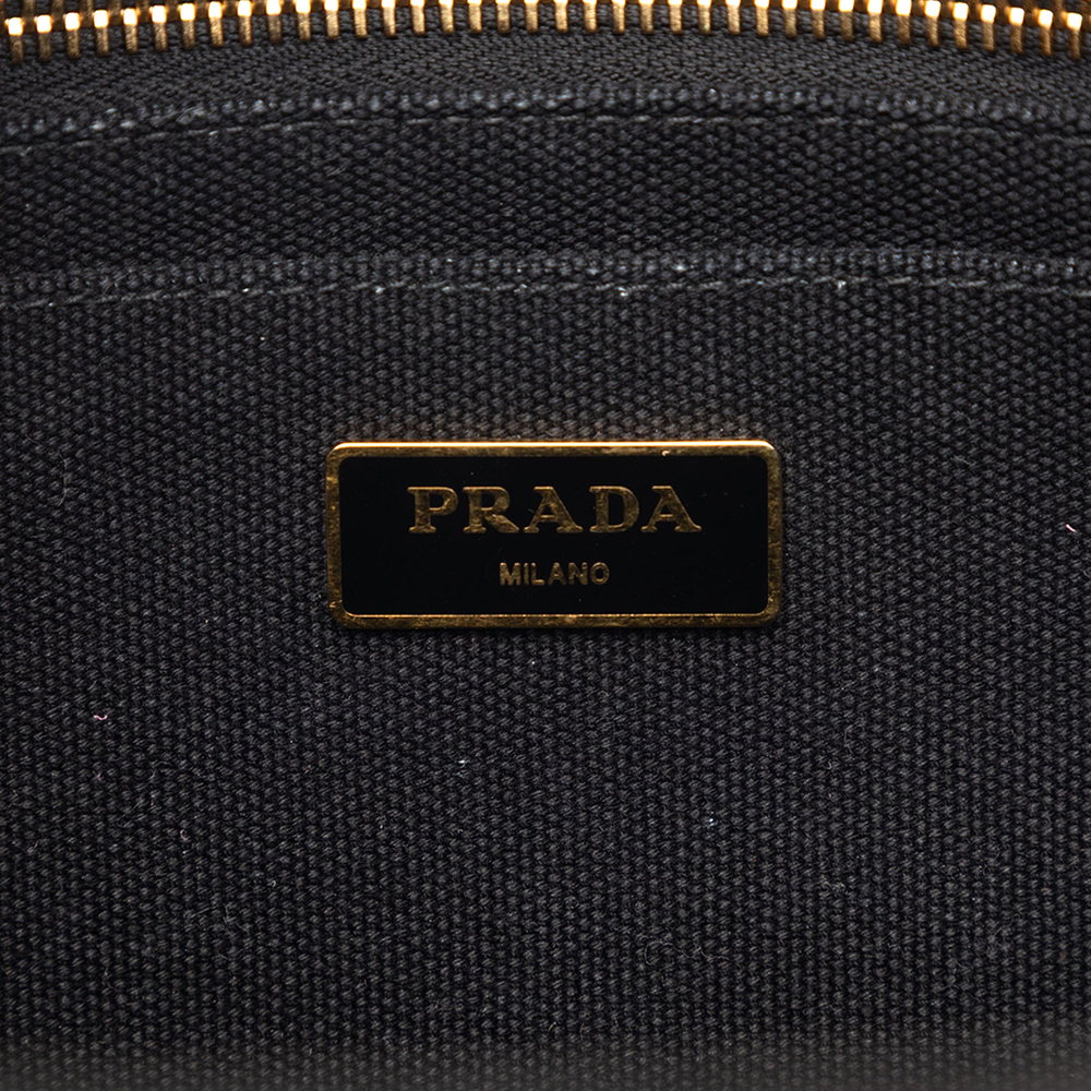 Pre-Loved Prada Small Canvas Canapa Logo Satchel - Picture 5 of 7